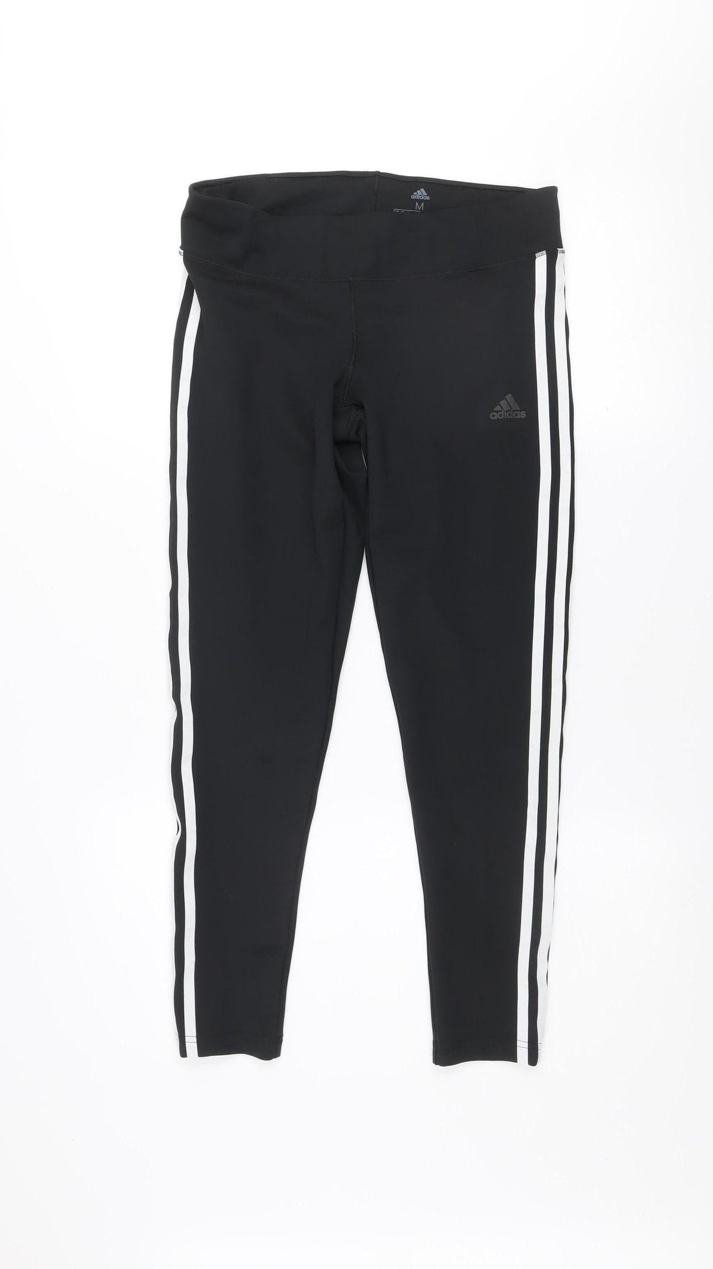 Adidas Women Black Climalite Leggings Size M 12-14 Sports Gym Trousers