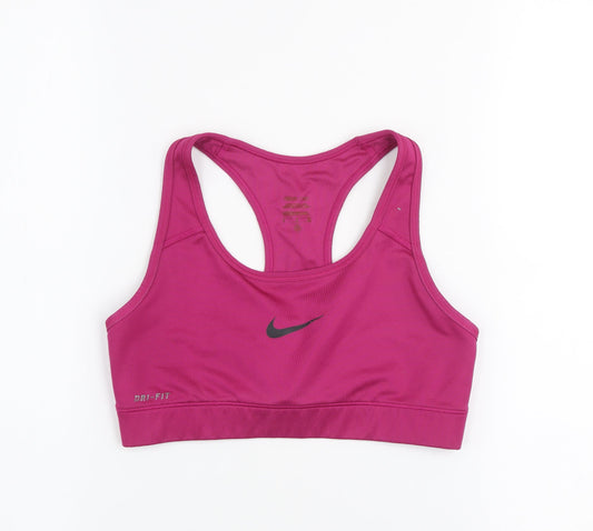 Nike Women’s Pink Dri-Fit Sports Bra Small High Support Racerback