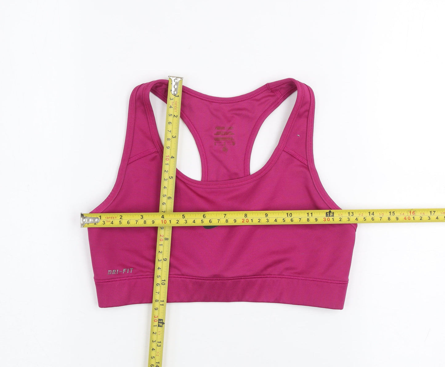 Nike Women’s Pink Dri-Fit Sports Bra Small High Support Racerback