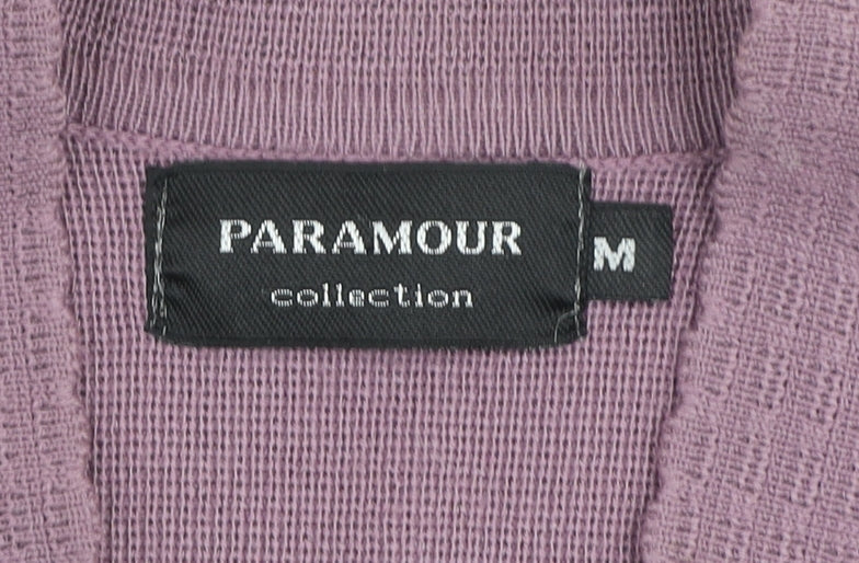 Paramour Collection Women's Purple Embroidered Cardigan M