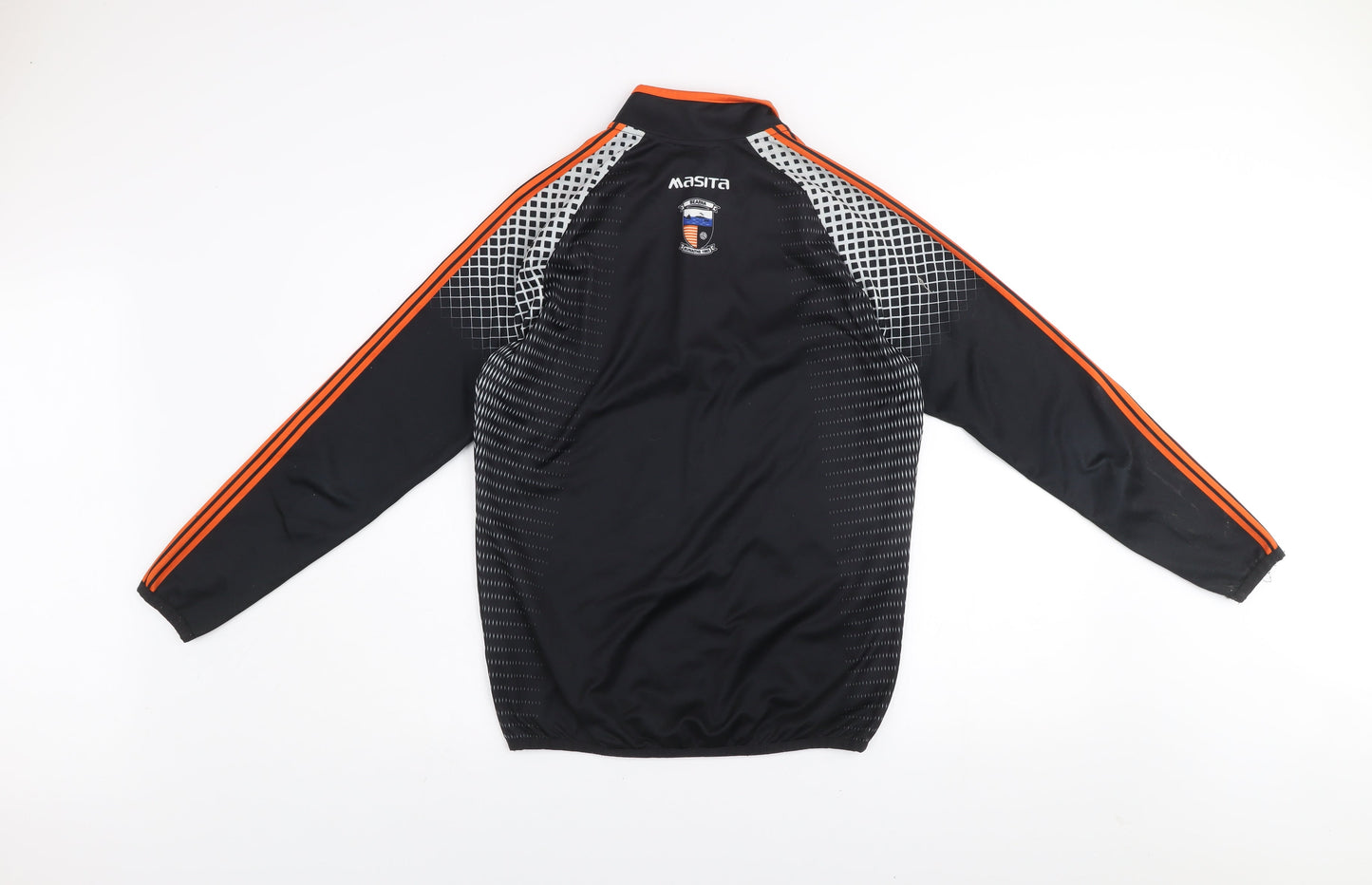 Masita Boys Black 13-14 Years 1/4 Zip Sports Sweatshirt