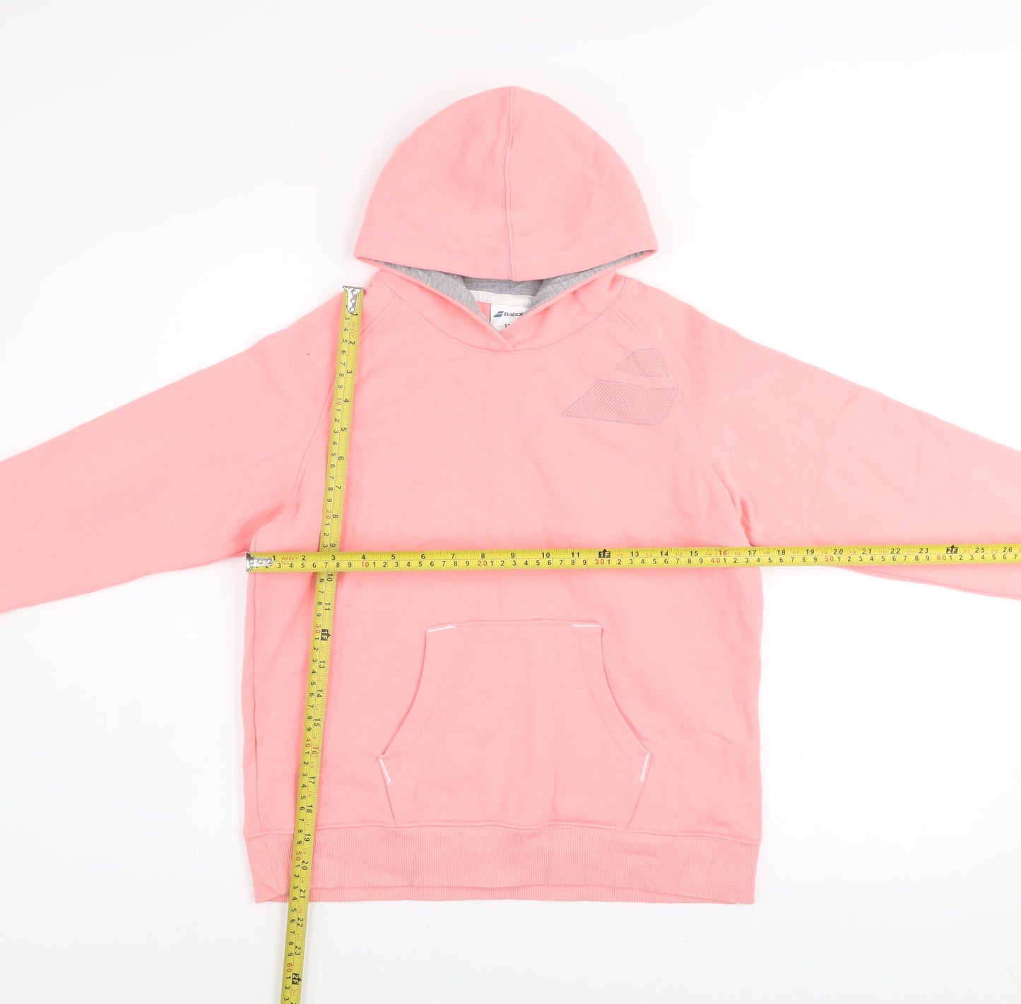 Babolat Teens Pink Cotton Blend Pullover Hoodie Size 12-14