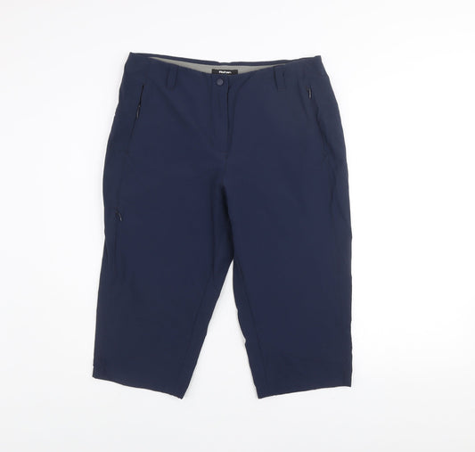 Rohan Women's Blue Size 12 Bermuda Stretch Hiking Shorts