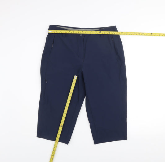 Rohan Women's Blue Size 12 Bermuda Stretch Hiking Shorts