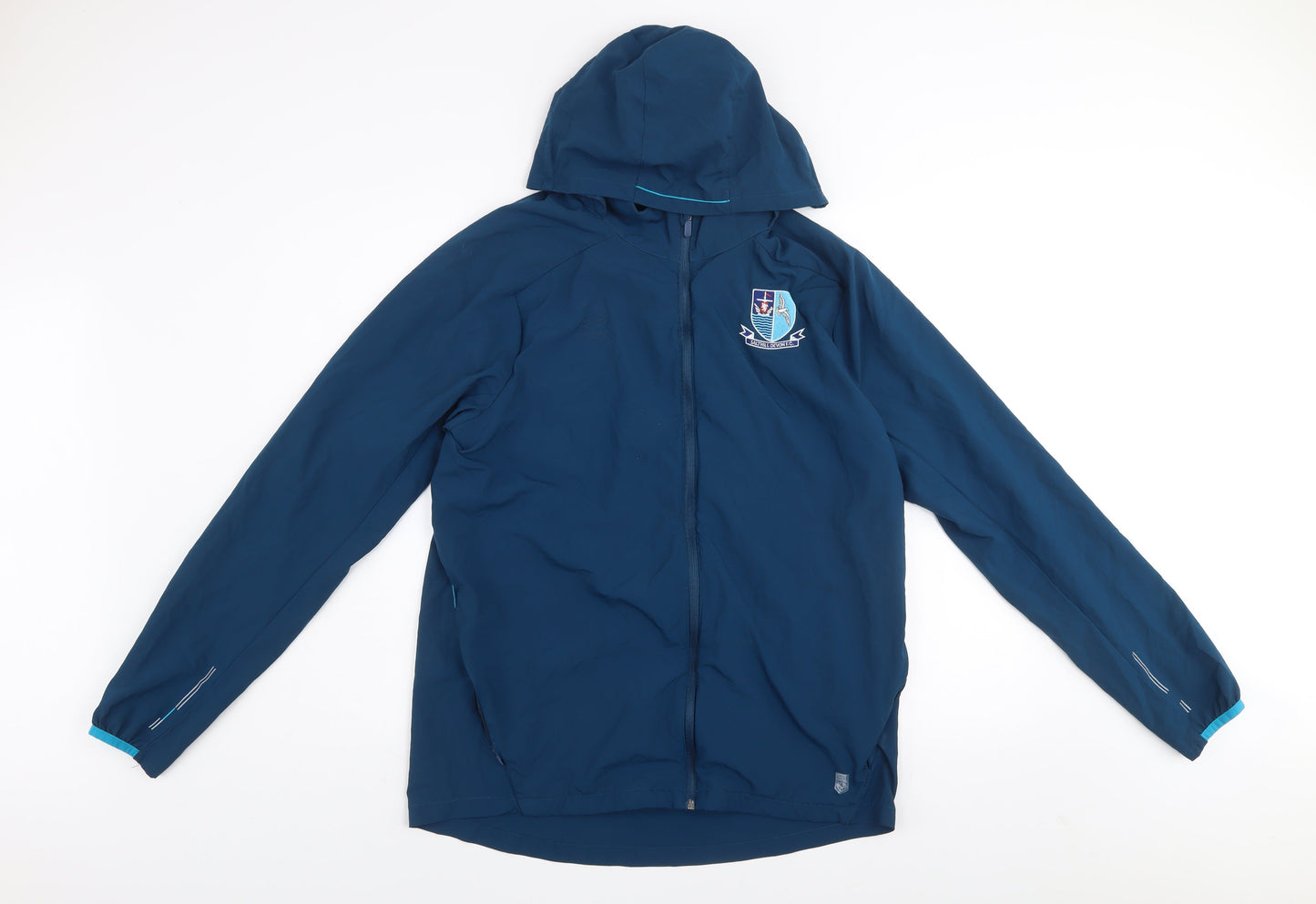 Umbro Men's Blue Hooded Windbreaker Jacket L