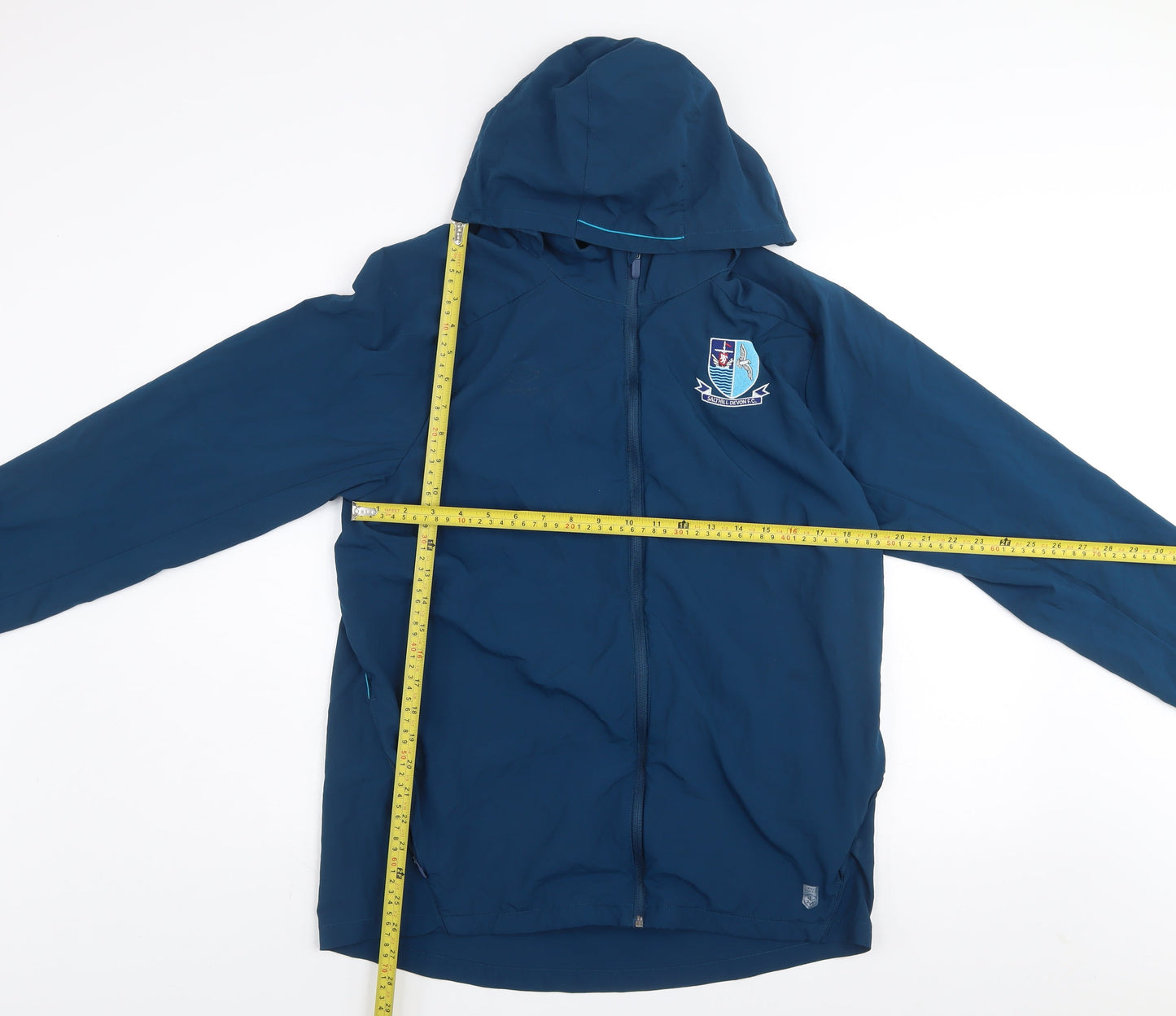 Umbro Men's Blue Hooded Windbreaker Jacket L