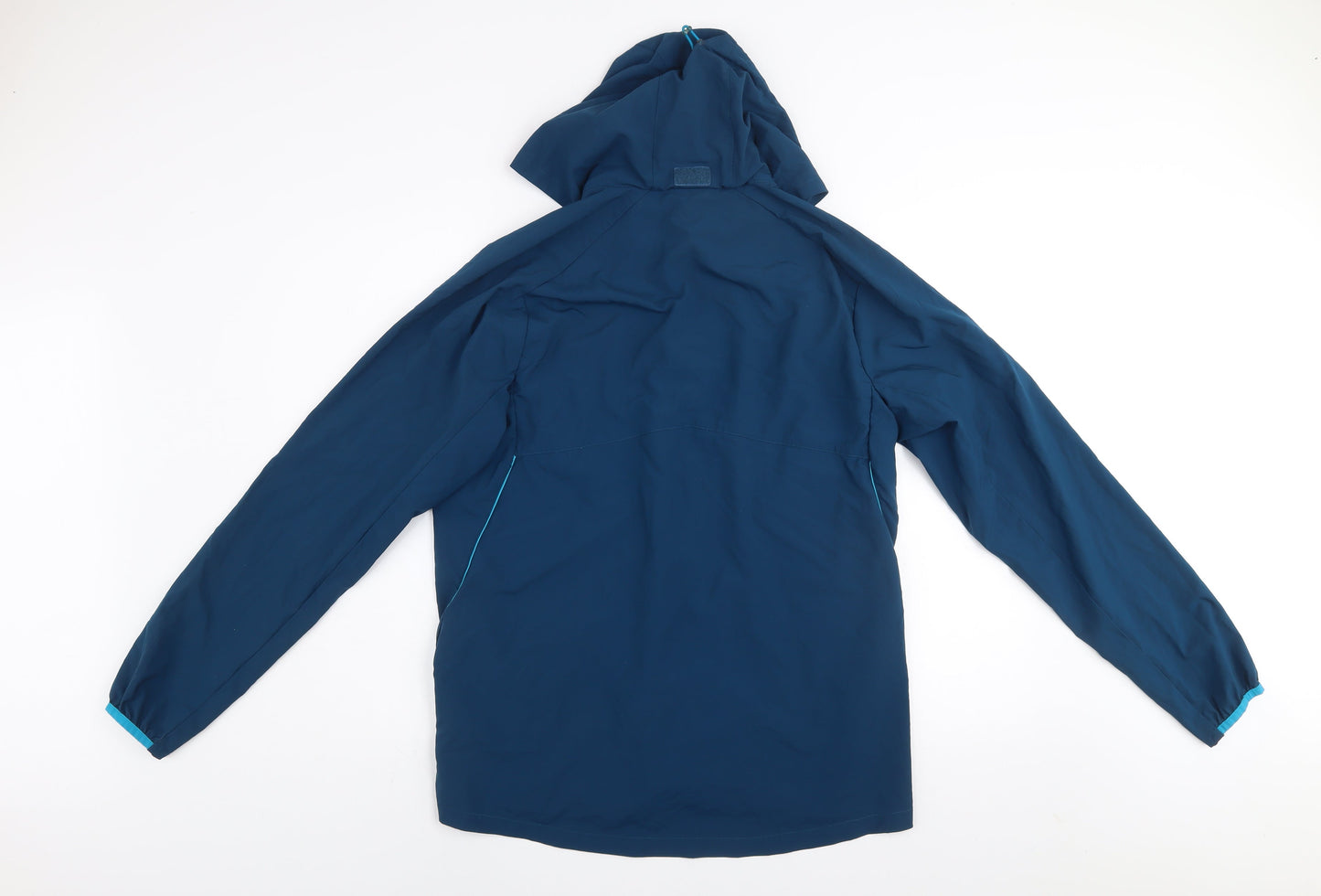 Umbro Men's Blue Hooded Windbreaker Jacket L