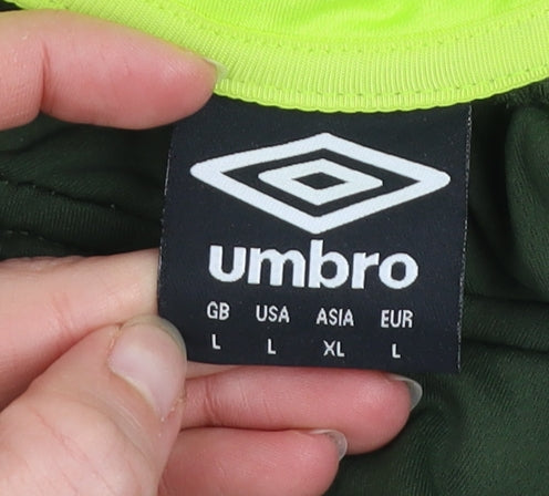 Umbro Men's Green 1/4 Zip Athletic Sweatshirt Size L