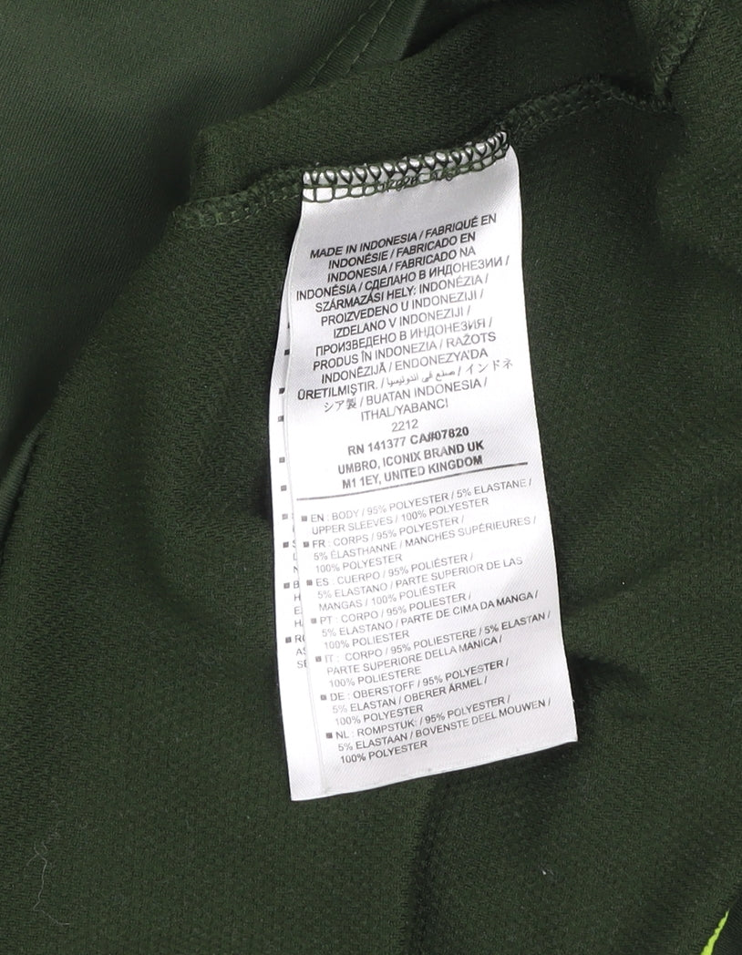 Umbro Men's Green 1/4 Zip Athletic Sweatshirt Size L