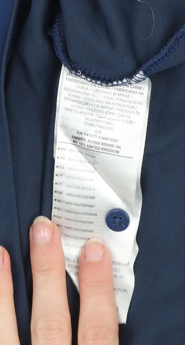 Umbro Men's Blue Polo Activewear Top M Athletic Fit