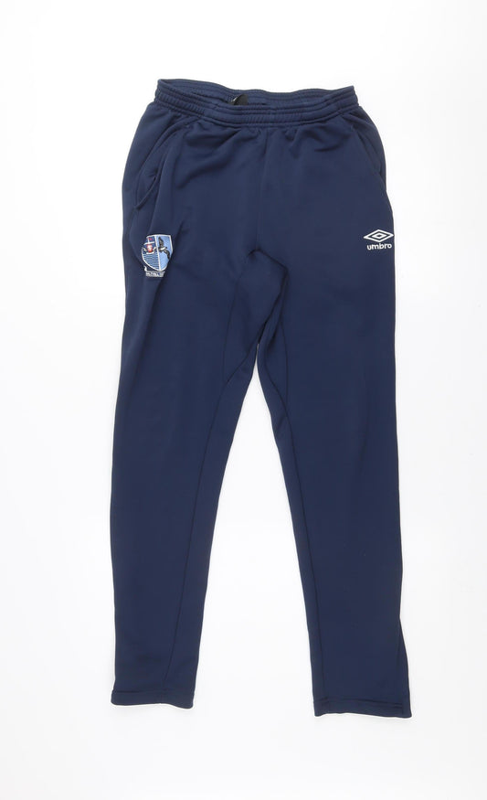 Umbro Men's Blue M Track Pants Football Training Trousers