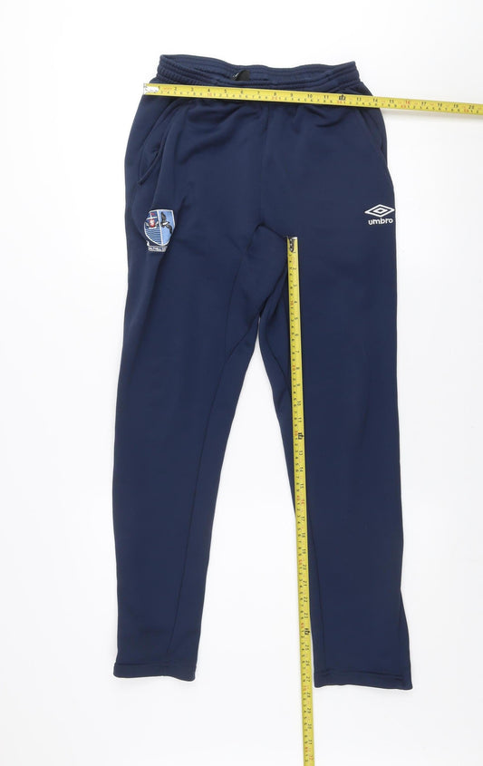 Umbro Men's Blue M Track Pants Football Training Trousers
