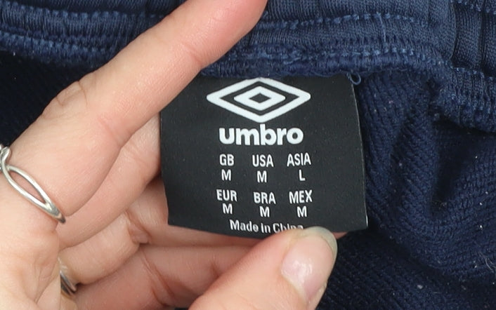 Umbro Men's Blue M Track Pants Football Training Trousers