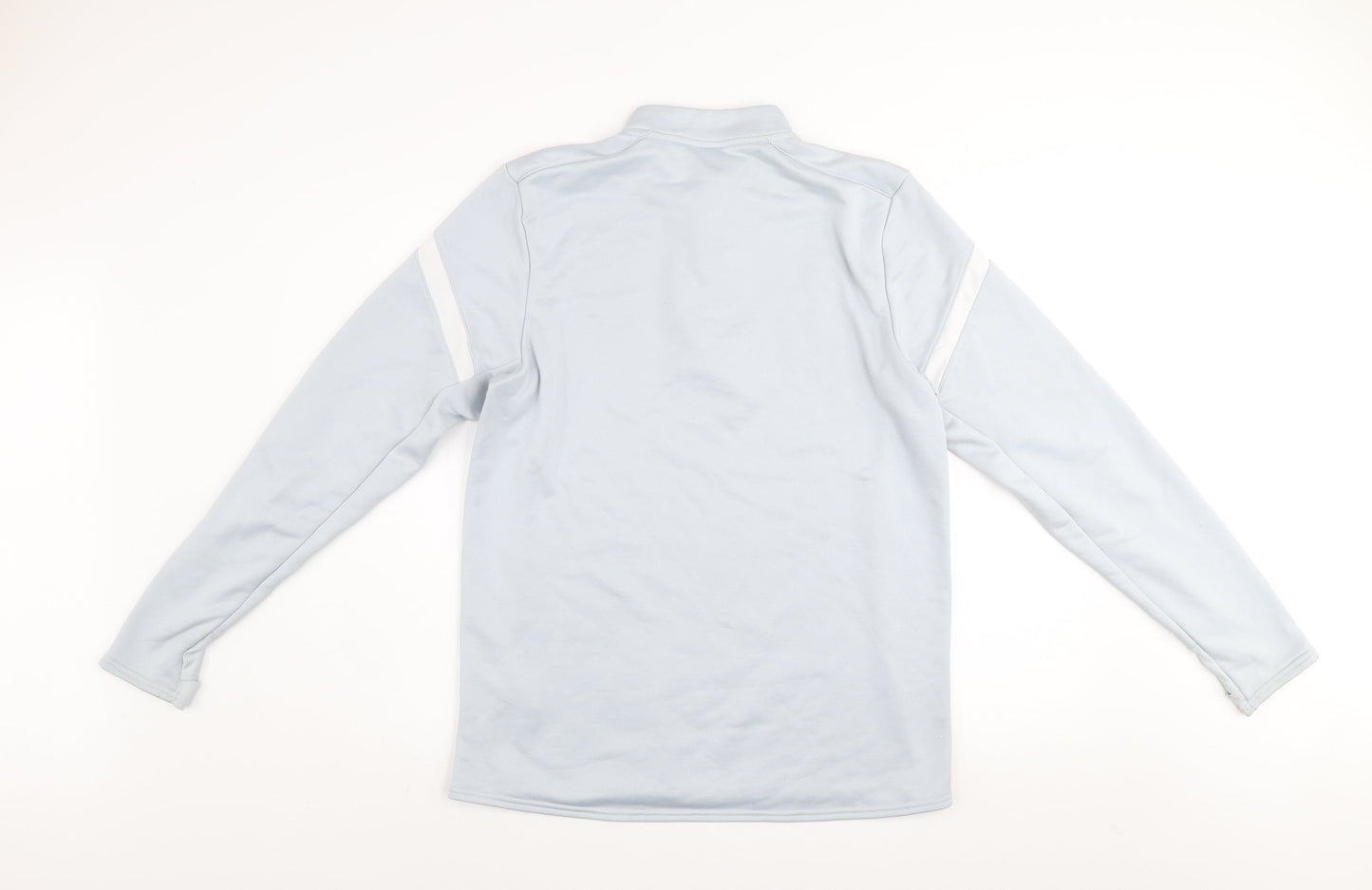 Mens UK M Athletic Umbro Blue 1/4 Zip Sweatshirt