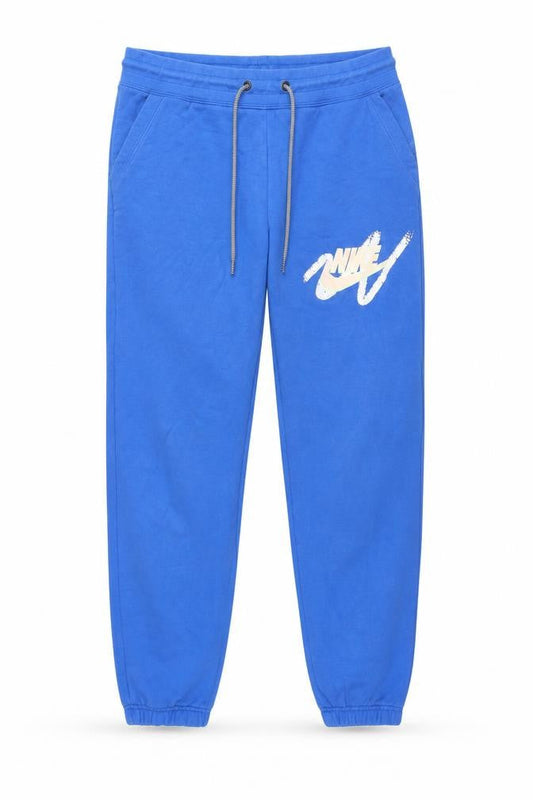 Nike Men's Blue Jogger Sweatpants S Regular Fit Cotton Blend