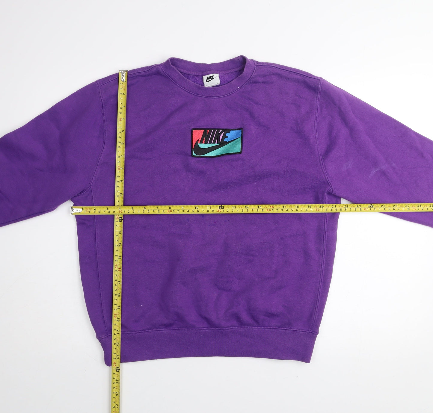 Nike Men's Purple Crew Neck Logo Sweatshirt Size S