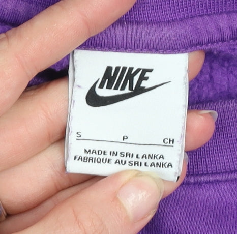 Nike Men's Purple Crew Neck Logo Sweatshirt Size S