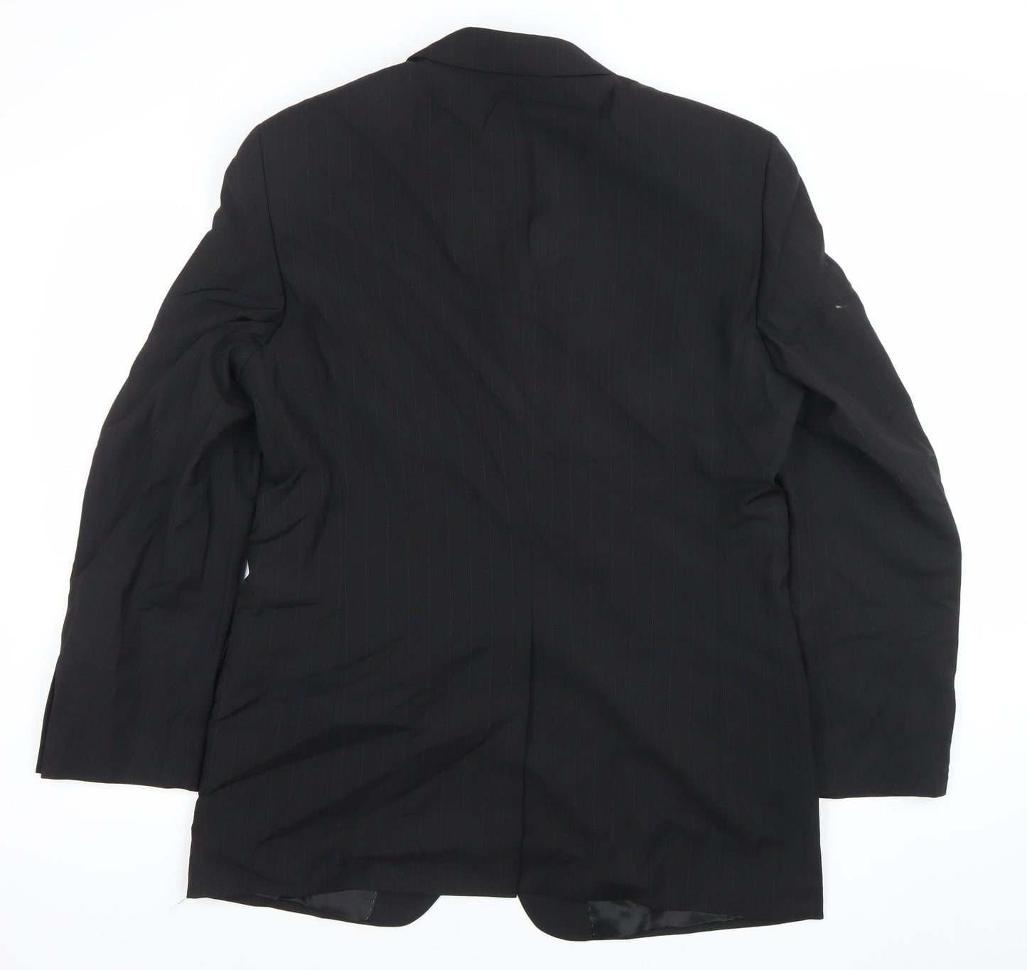 Father & Sons Men's Black Wool Cashmere Suit Jacket Size 54 Regular