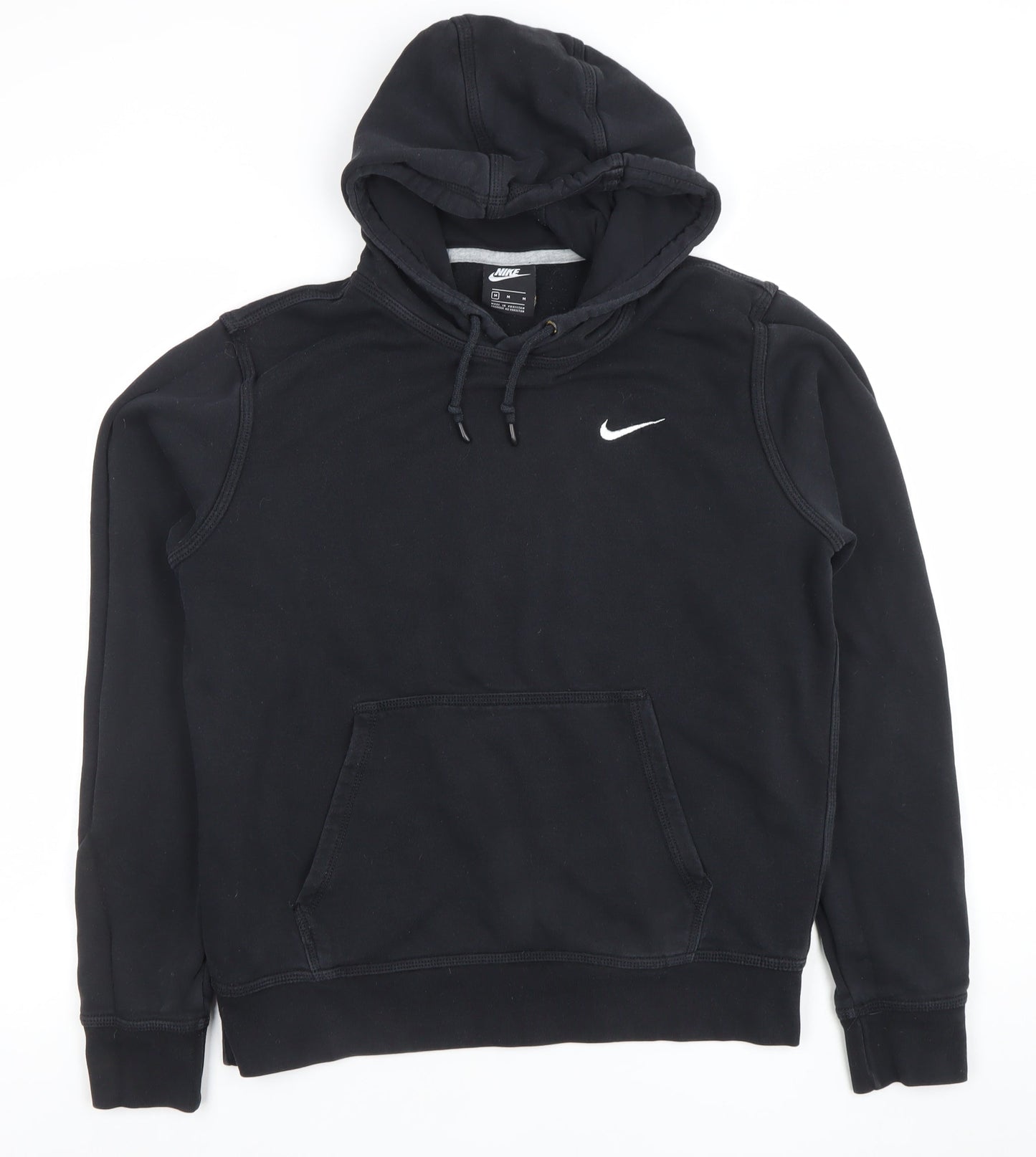 Nike Men's Black Pullover Hoodie M Fleece Sportswear