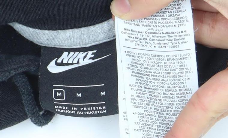 Nike Men's Black Pullover Hoodie M Fleece Sportswear