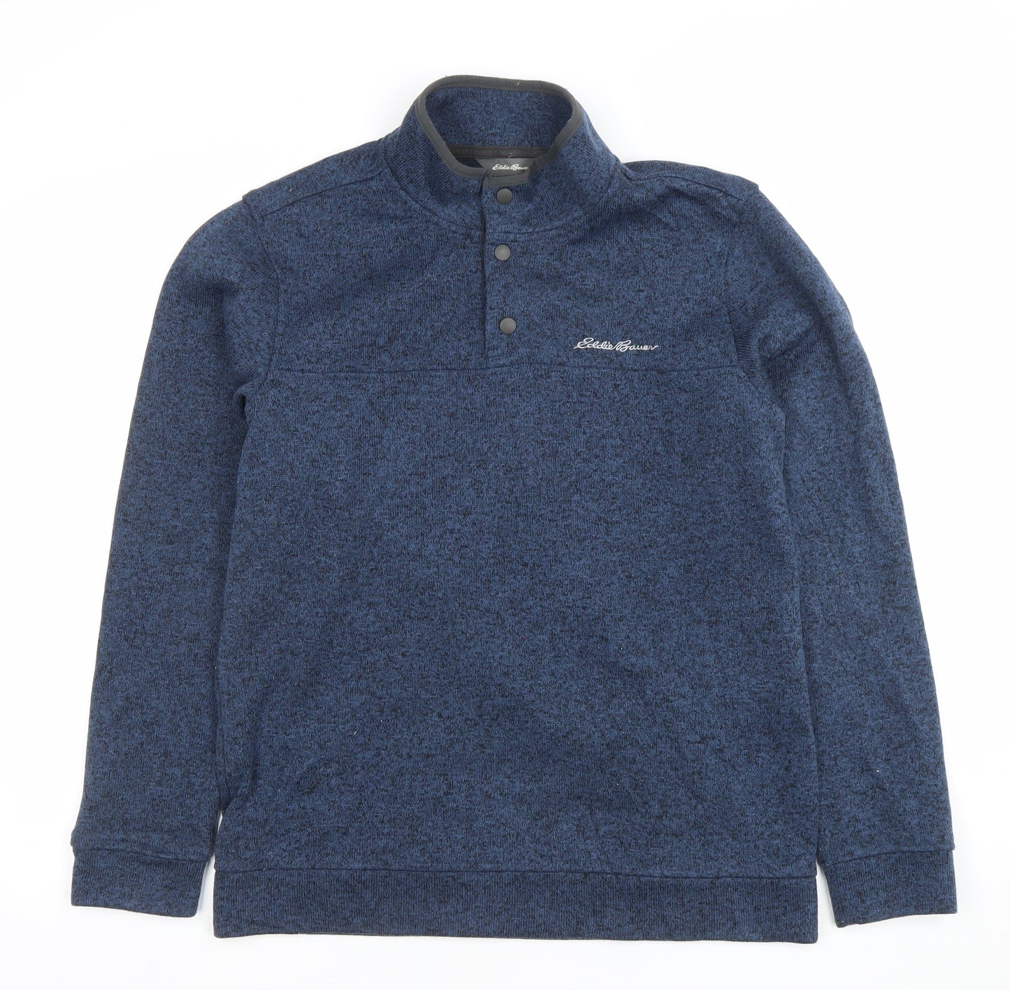 Eddie Bauer Men's Blue Fleece Henley Sweatshirt Size M