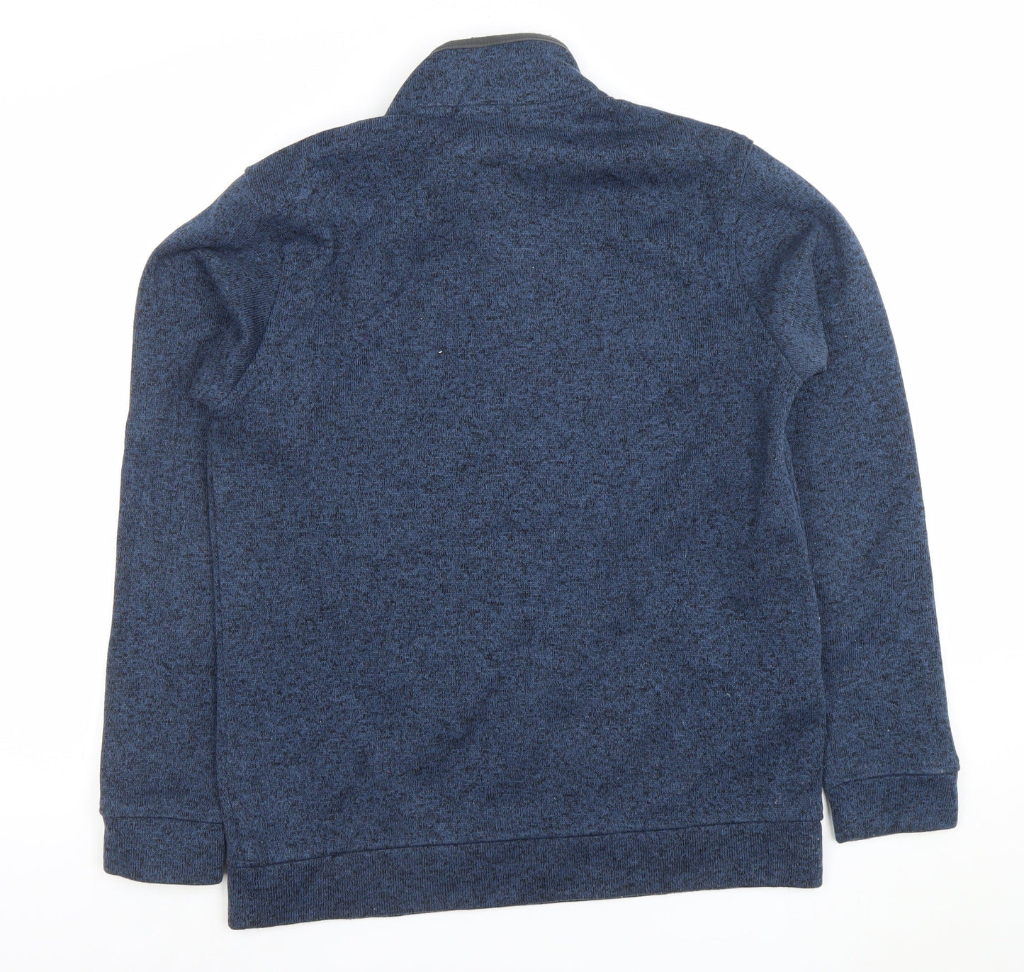 Eddie Bauer Men's Blue Fleece Henley Sweatshirt Size M