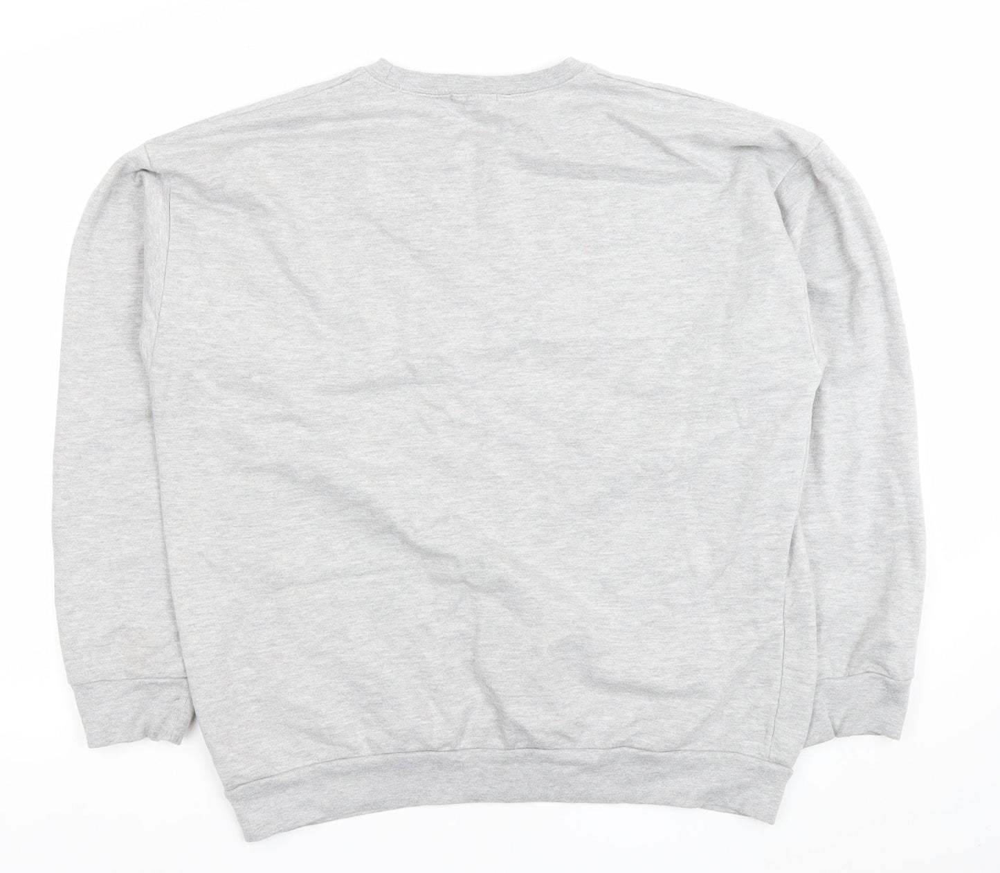 Nasty Gal Women Grey XL Pullover Sweatshirt Cotton Blend Crew Neck