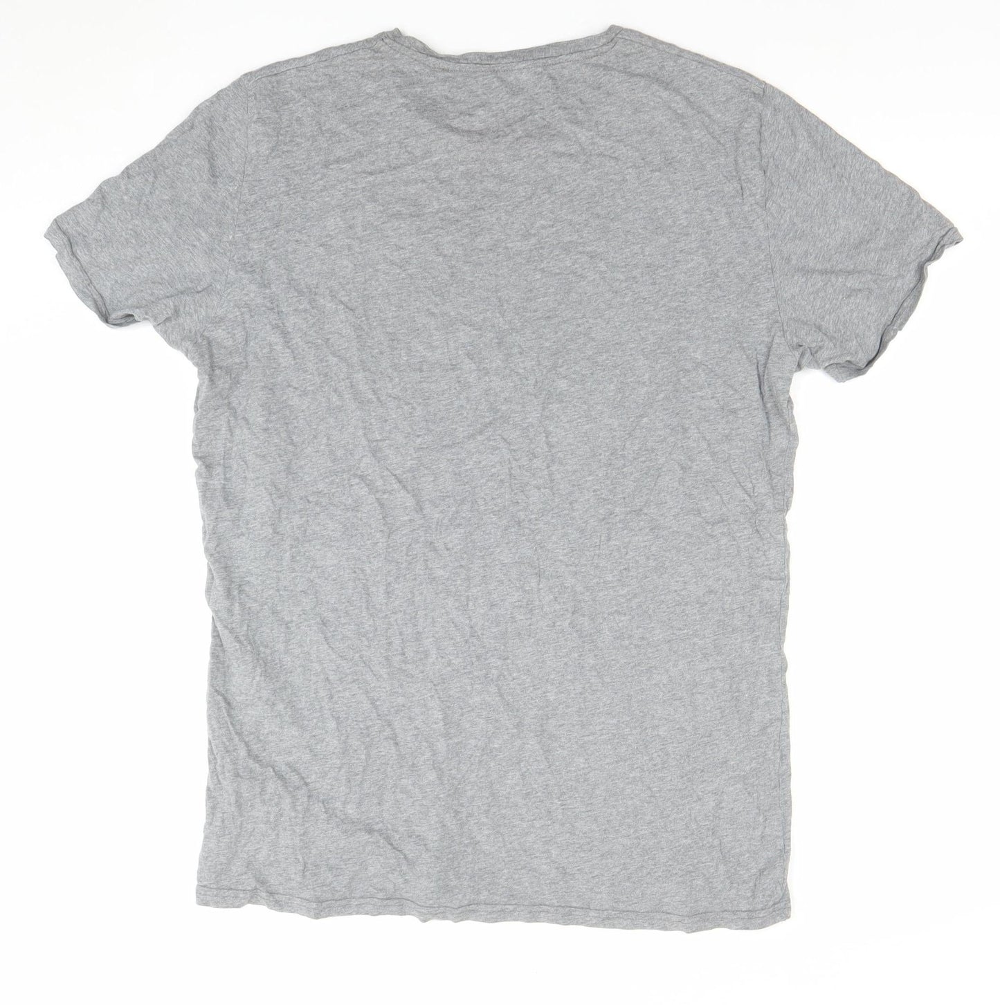 Bershka Men's Grey Rambo Graphic Print XL T-Shirt