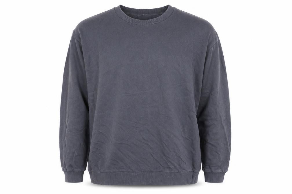 ASOS Men’s Grey Cotton Crew Neck Long Sleeve Pullover Sweatshirt Size L