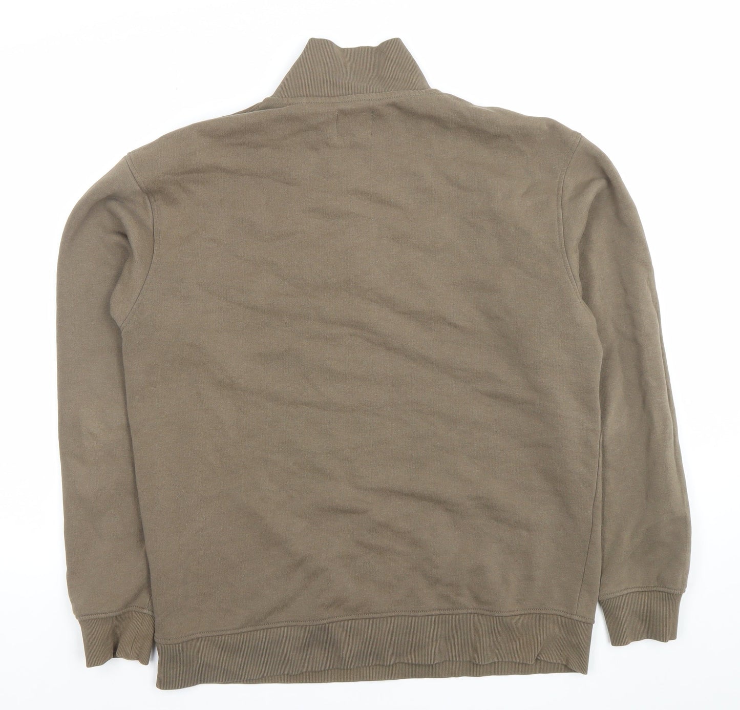 Jack & Jones Men's Brown 1/2 Zip Fleece Sweatshirt Size L