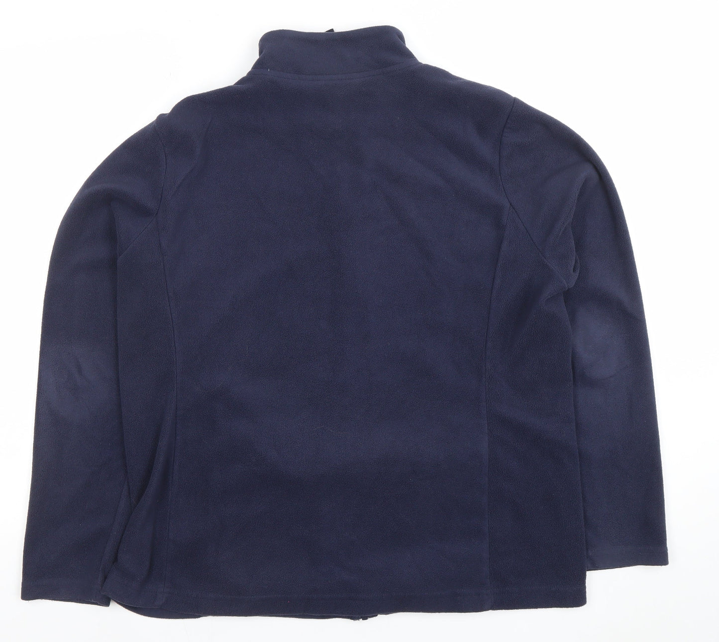 Craghoppers Women Navy Blue Fleece Jacket Size 16 Full Zip