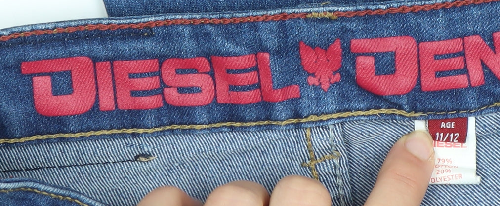 Diesel Boys Blue Denim Straight Fit Jeans Age 11-12 Years