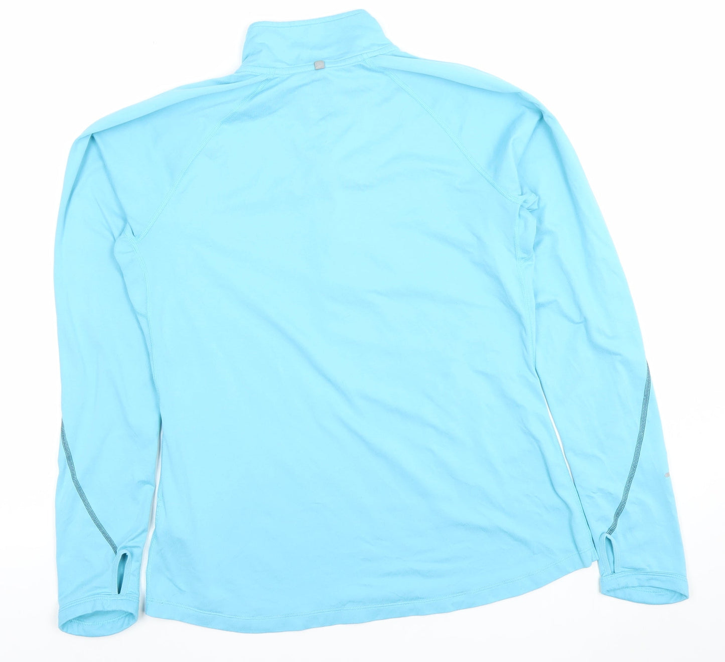 Nike Womens Blue Dri-FIT 1/4 Zip Long Sleeve Running Top M