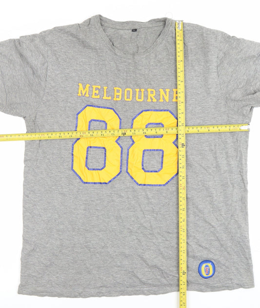Men’s Grey Melbourne 88 Graphic Beer T-Shirt Size L