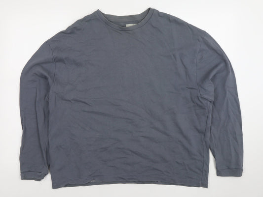ASOS Men Blue M Crew Neck Long Sleeve Pullover Sweatshirt