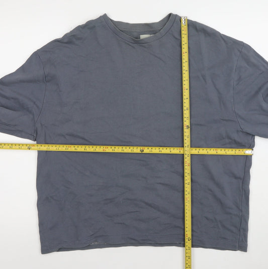 ASOS Men Blue M Crew Neck Long Sleeve Pullover Sweatshirt