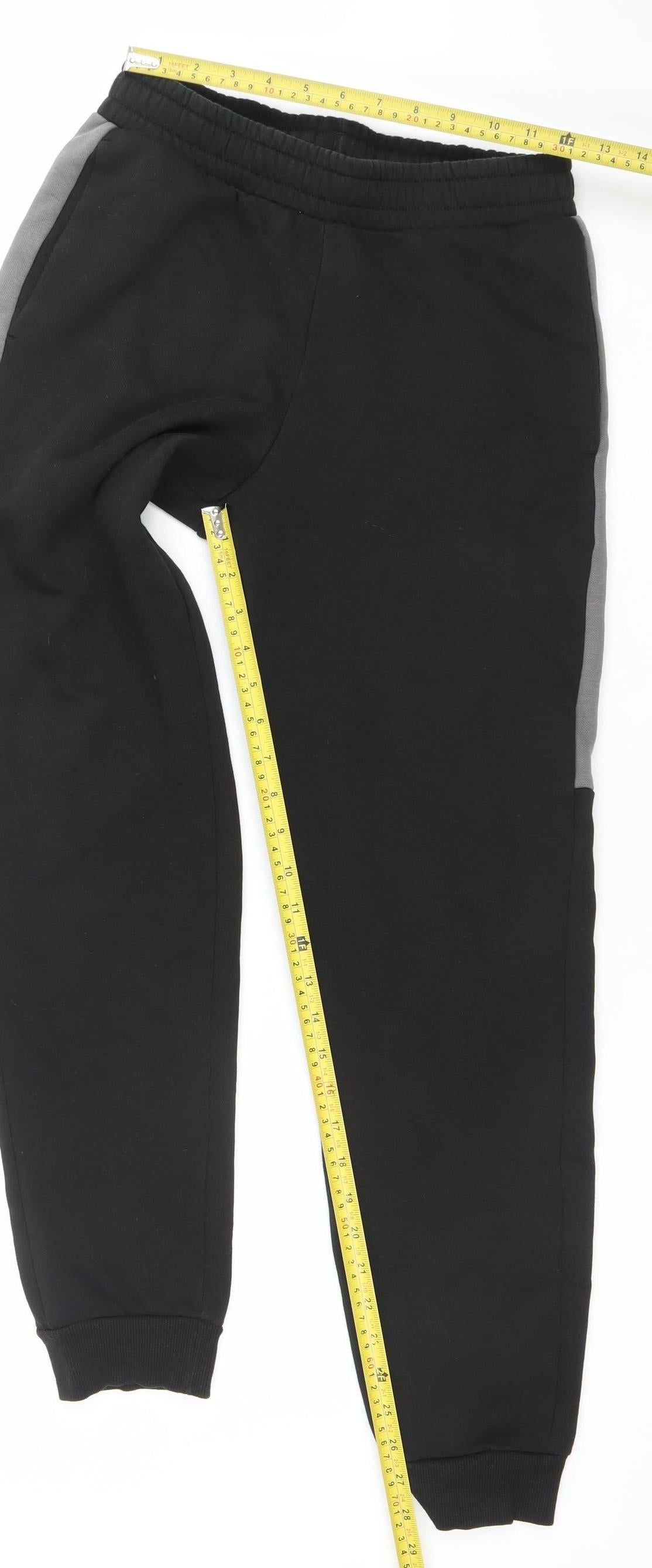 Puma Mens Black Small Jogger Tapered Sweatpants Activewear Trousers
