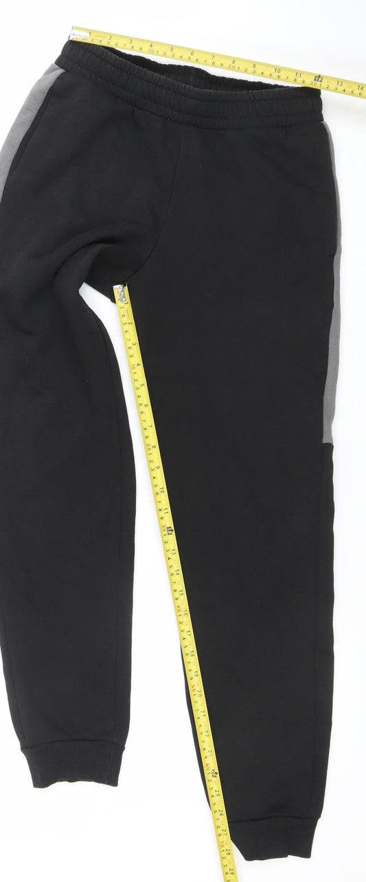 Puma Mens Black Small Jogger Tapered Sweatpants Activewear Trousers