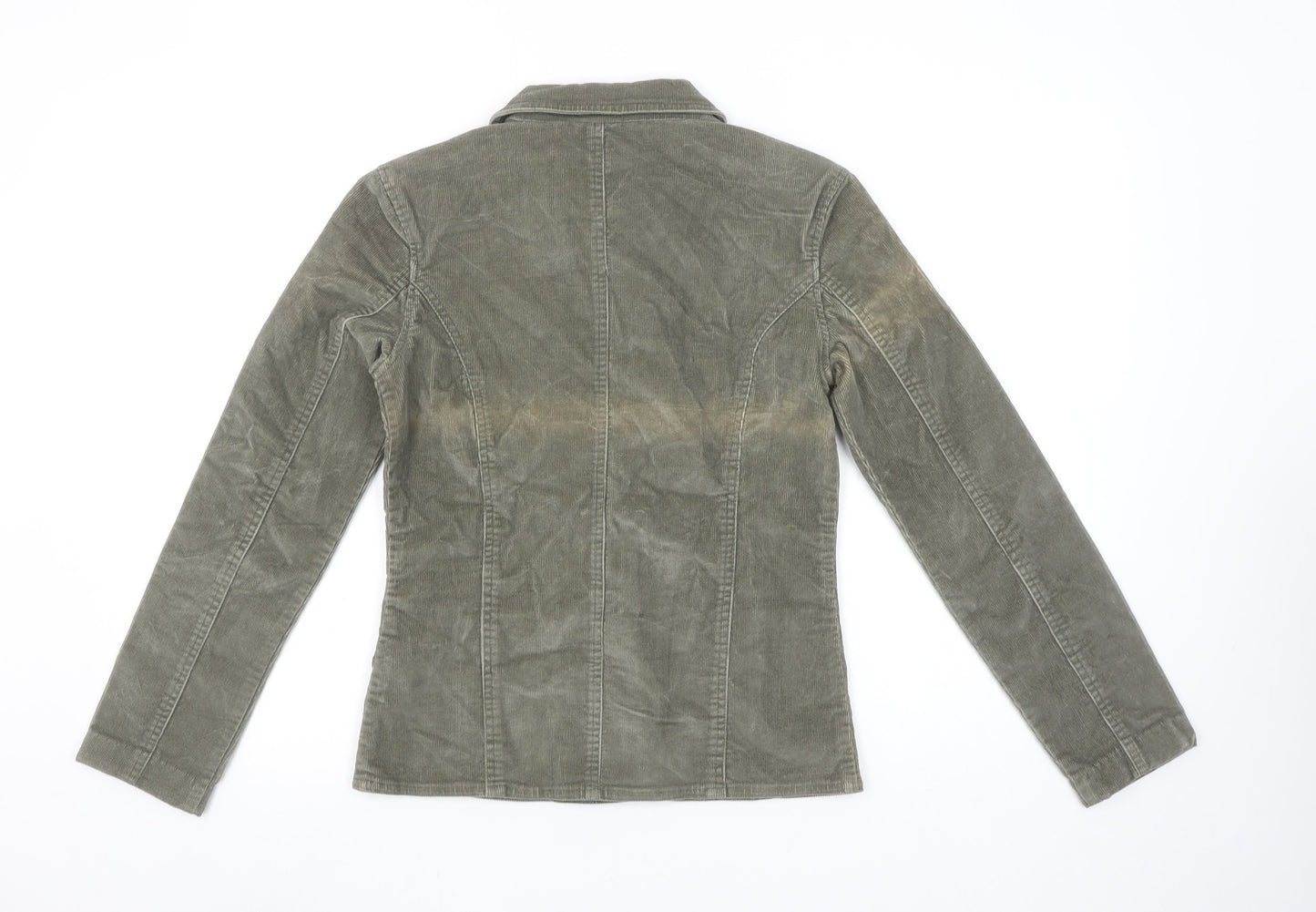 Foxhole Women’s Beige Corduroy Blazer Size 8 Two-Button Jacket