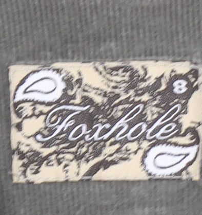 Foxhole Women’s Beige Corduroy Blazer Size 8 Two-Button Jacket