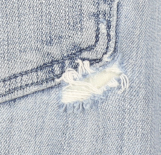 Levi's 514 Men's Blue 36x32 Straight Fit Distressed Jeans