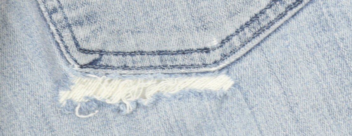 Levi's 514 Men's Blue 36x32 Straight Fit Distressed Jeans