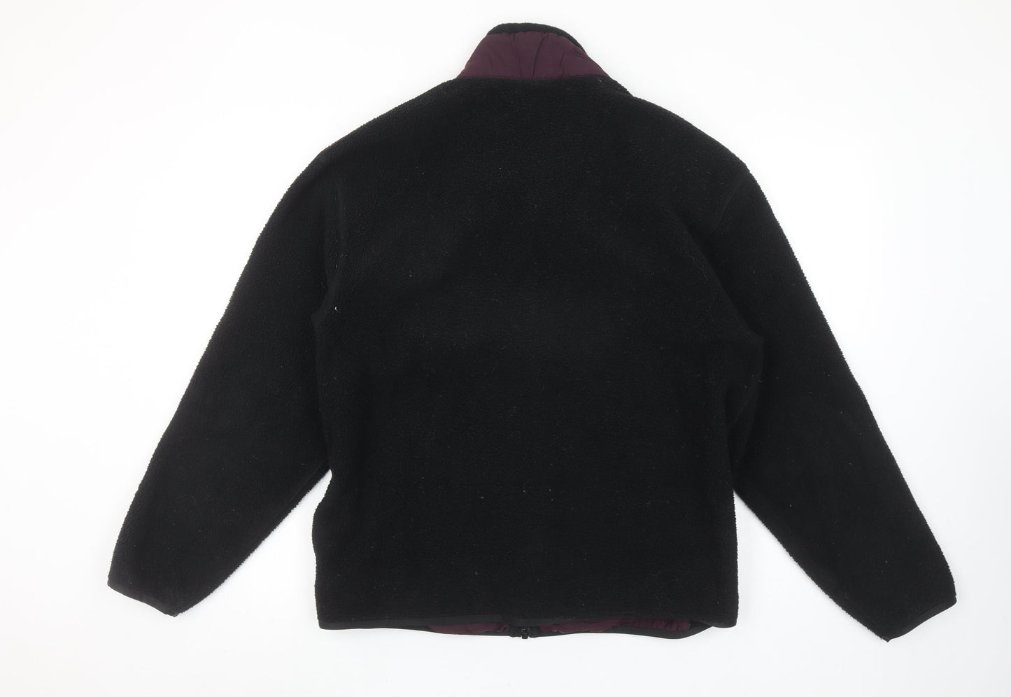 Adidas Men's Black L Fleece Full Zip Jacket with Logo Trim