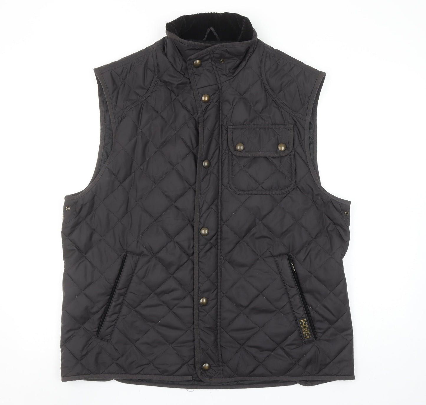 Ralph Lauren Men’s Black Quilted Bodywarmer Waistcoat L