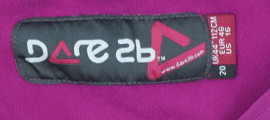 Dare 2b Women's Purple 1/2 Zip Pullover Sweatshirt Size 20