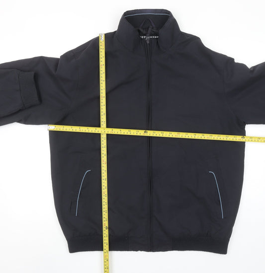 Carabou Men's Navy Blue L Full Zip Lined Jacket
