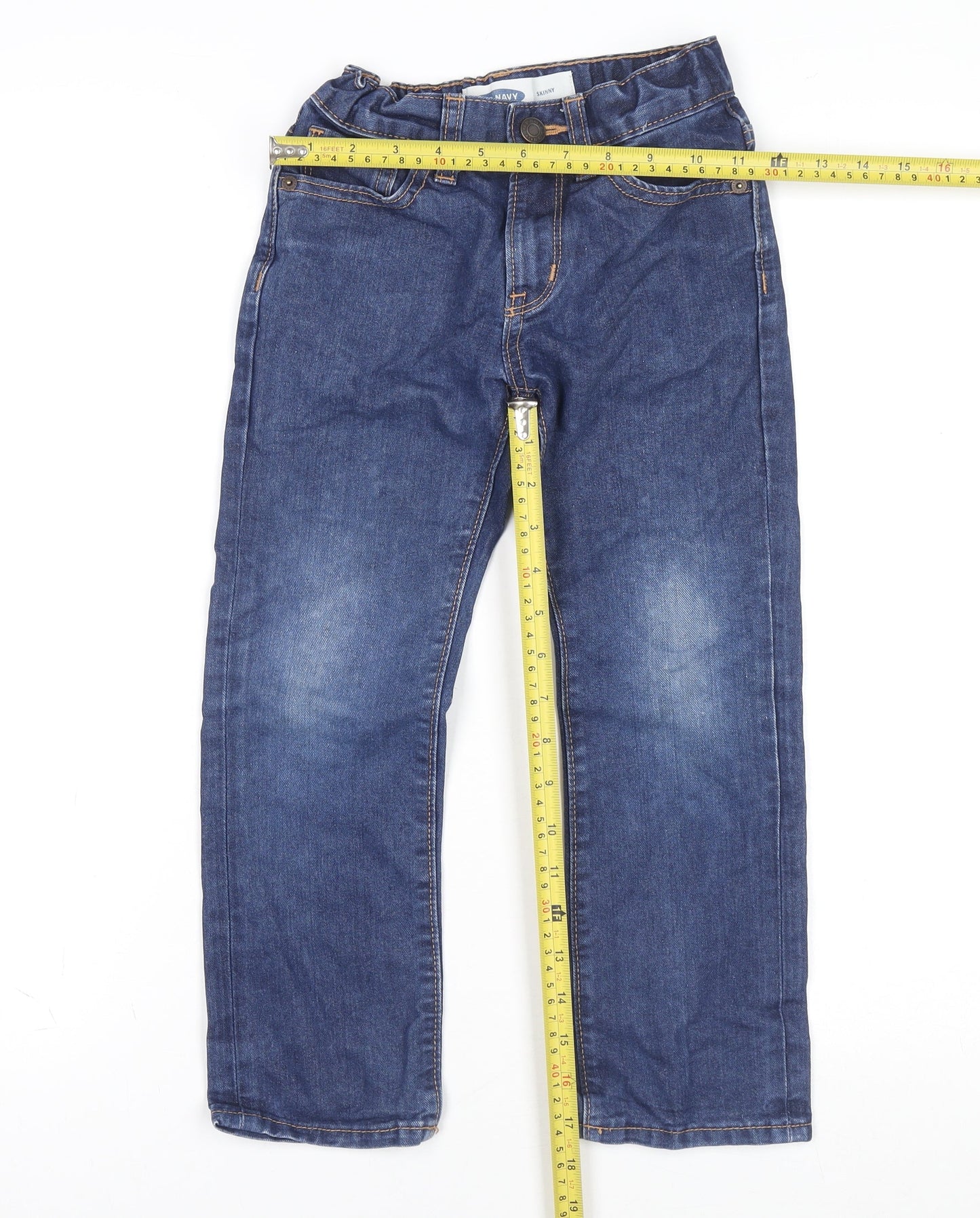 Old Navy Girls Blue Skinny Denim Jeans Size 10 Years Elastic Waist