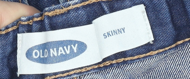 Old Navy Girls Blue Skinny Denim Jeans Size 10 Years Elastic Waist