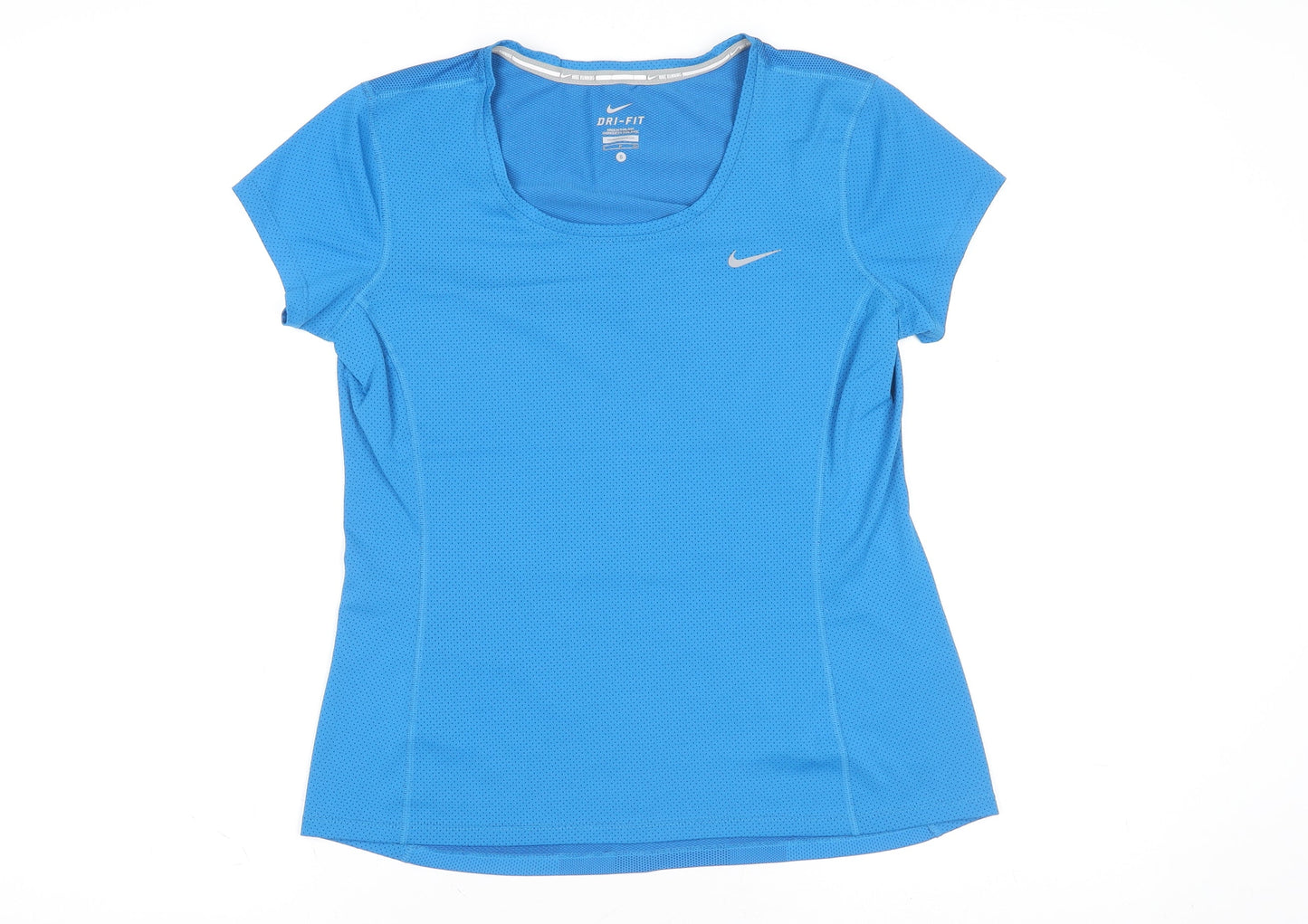 Nike Boys Blue Dri-Fit Running T-Shirt S Moisture Wicking Athletic Top