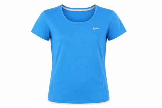 Nike Boys Blue Dri-Fit Running T-Shirt S Moisture Wicking Athletic Top